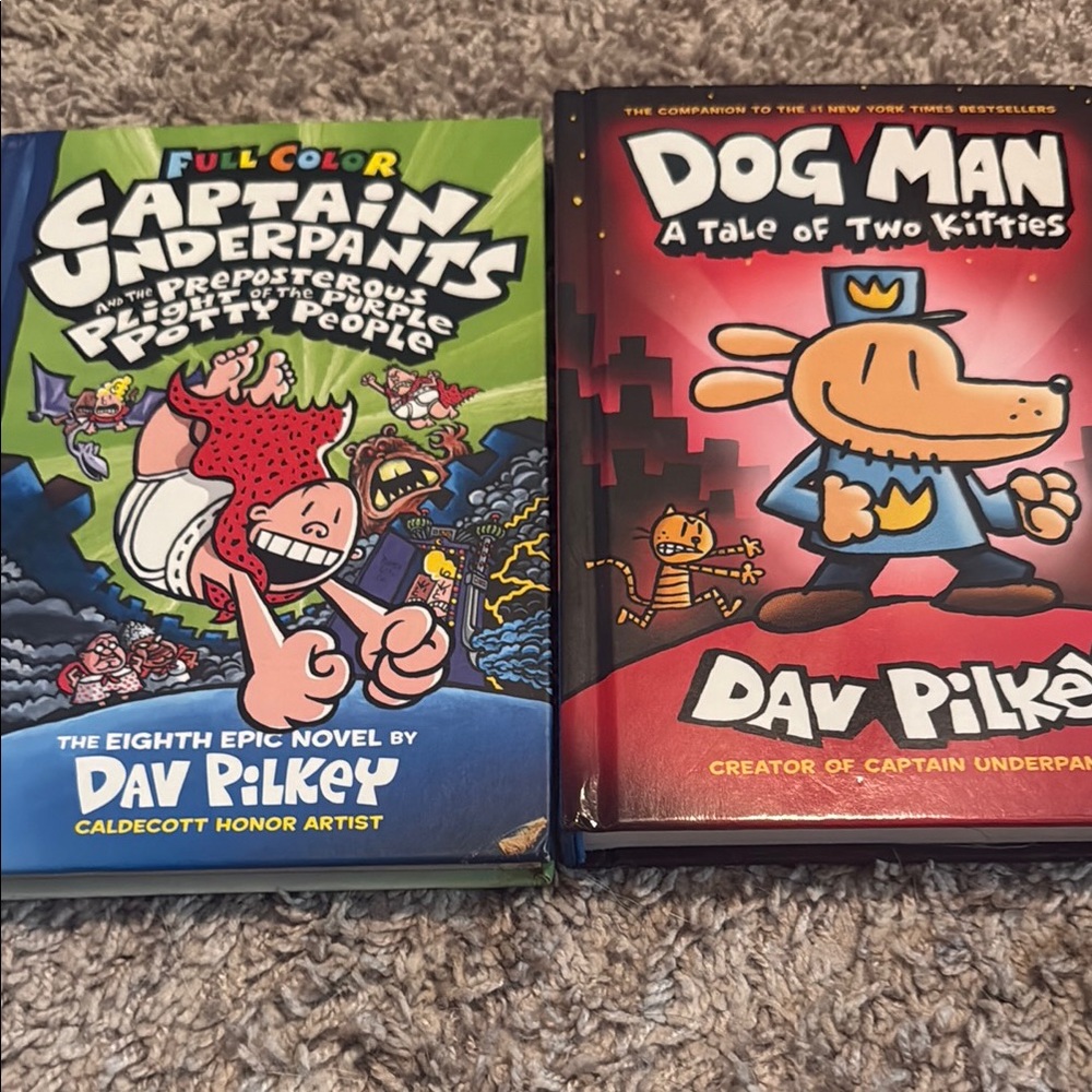 Captain Underpants and Dog Man Book Set by